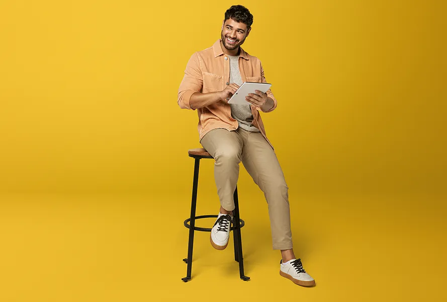 Person with Tablet