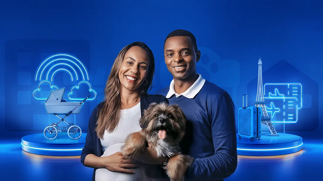 Couple with Dog