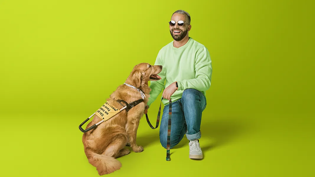 Blind Guy and Dog