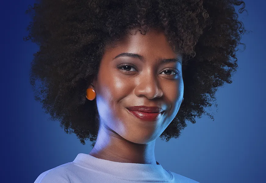 Woman Blue BG